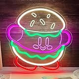 Anime Neon Sign Gaming Neon Lights for Bedroom Wall Decor, Japanese Anime Neon Sign for Teens Kids Room Man Cave, Burger Neon Lights Signs for Restaurant, Shop, Bar, Pub