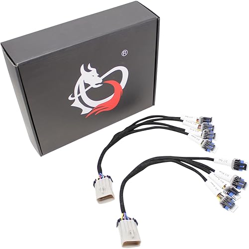 Dragon Fire Performance - Juego de arnés de conector de reubicación de bobina de encendido compatible con LQ9 LQ4 LS2 LS3 LS7 LSX 4.8 5.3 6.0 6.2