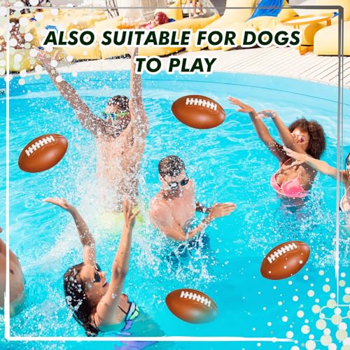Liliful 12 Pieces Foam Football 6.7 Inch Small Football Mini Footballs Toy Football Soft Football for Indoor Outdoor Sports Yard Game Backyard Practice Training Play Party Supplies