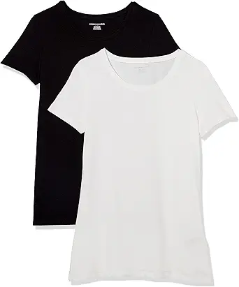 Amazon Essentials Women's Regular-Fit Short-Sleeve Crewneck T-Shirt, Multipacks