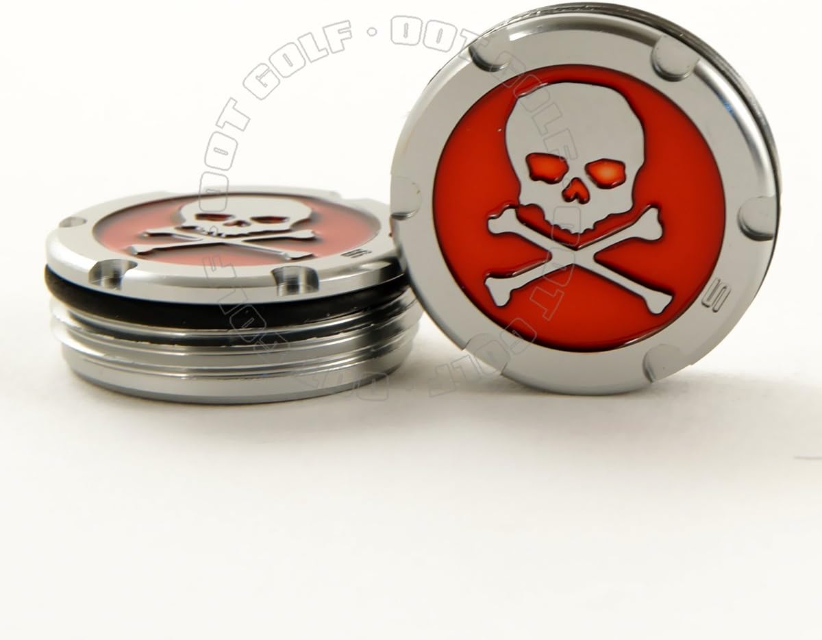 19th Hole Custom Shop 2 of 5g Deluxe Tour Style Weights for Scotty Cameron Putters + Wrench, Skull, Red