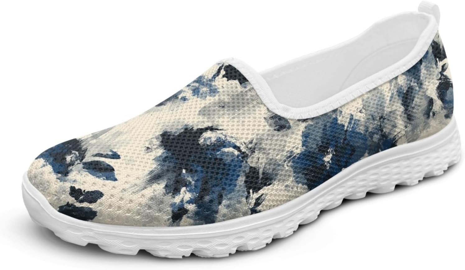 Floral Lightweight Comfortable Walking Shoes Women No Laces Slip On Flat Women Summer Shoes for Work Office Casual Trendy Beach Vacation Mesh Breathable Loafer 2025 - Image 5