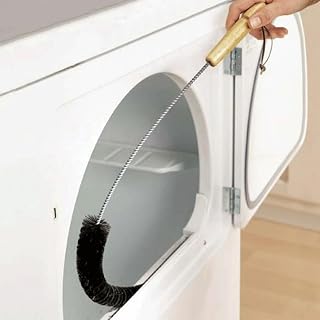 Dryer Cleaner Vent Brush, Washing Machine Brush Dryer Vent Cleaning Kit, Dryer Lint Vent Trap Cleaner Brush Flexible Lint Remover(black)