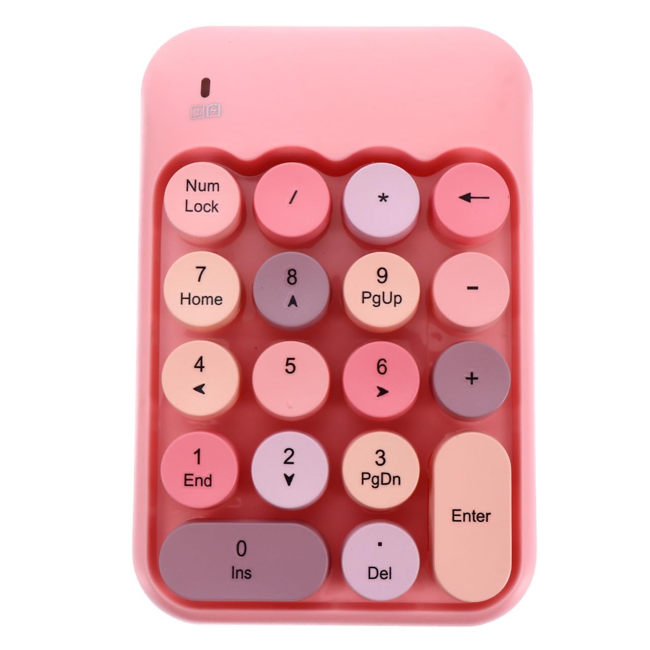Tastierino 18 Tasti Indipendenti Compatto Numerico Wireless P Rosa in ABS Tasto Backspace Funzionale e Design Portatile per Notebook e Moduli Finanziari
