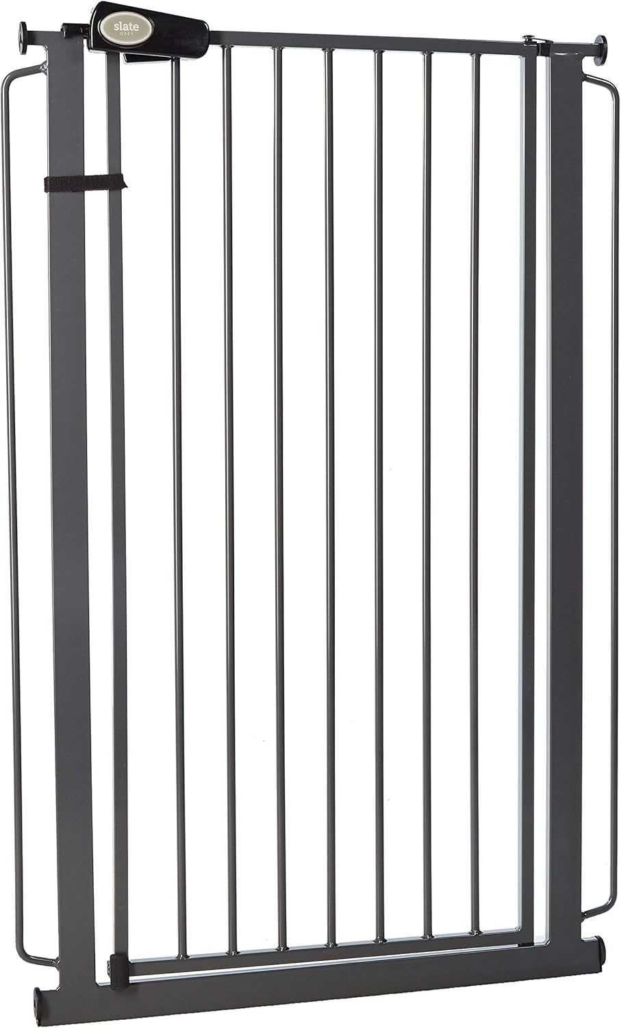 Bettacare Barrière étroite pour enfants et animaux de compagnie, 68,5 cm à 75 cm, gris ardoise, extra haute 104 cm de hauteur, barrière d'escalier, barrière pour bébé et adaptée pour chien ou animal