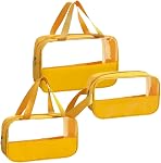 Sacs de toilette de voyage, 3 Taille différente Sac de maquillage de voyage étanche transparent Sac cosmétique Organisateur de voyage Zippered Transport sur la poche pour les vacances, salle de bains, avion (noir)