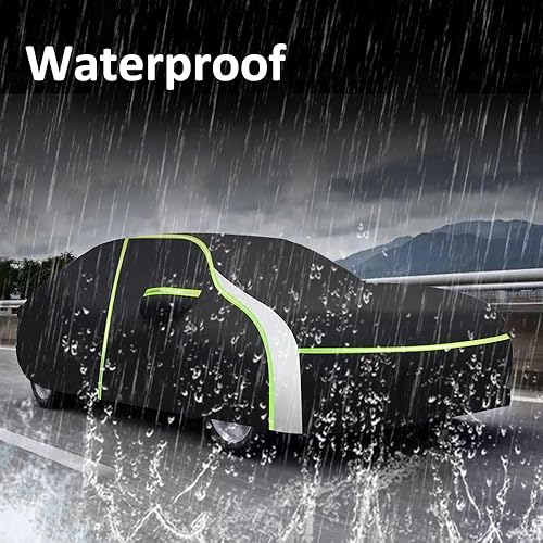 Miniatura 7 de Bestview Funda impermeable para automóvil compatible con Honda Accord 2001-2023 con cremallera de doble puerta, resistente al polvo, impermeable,