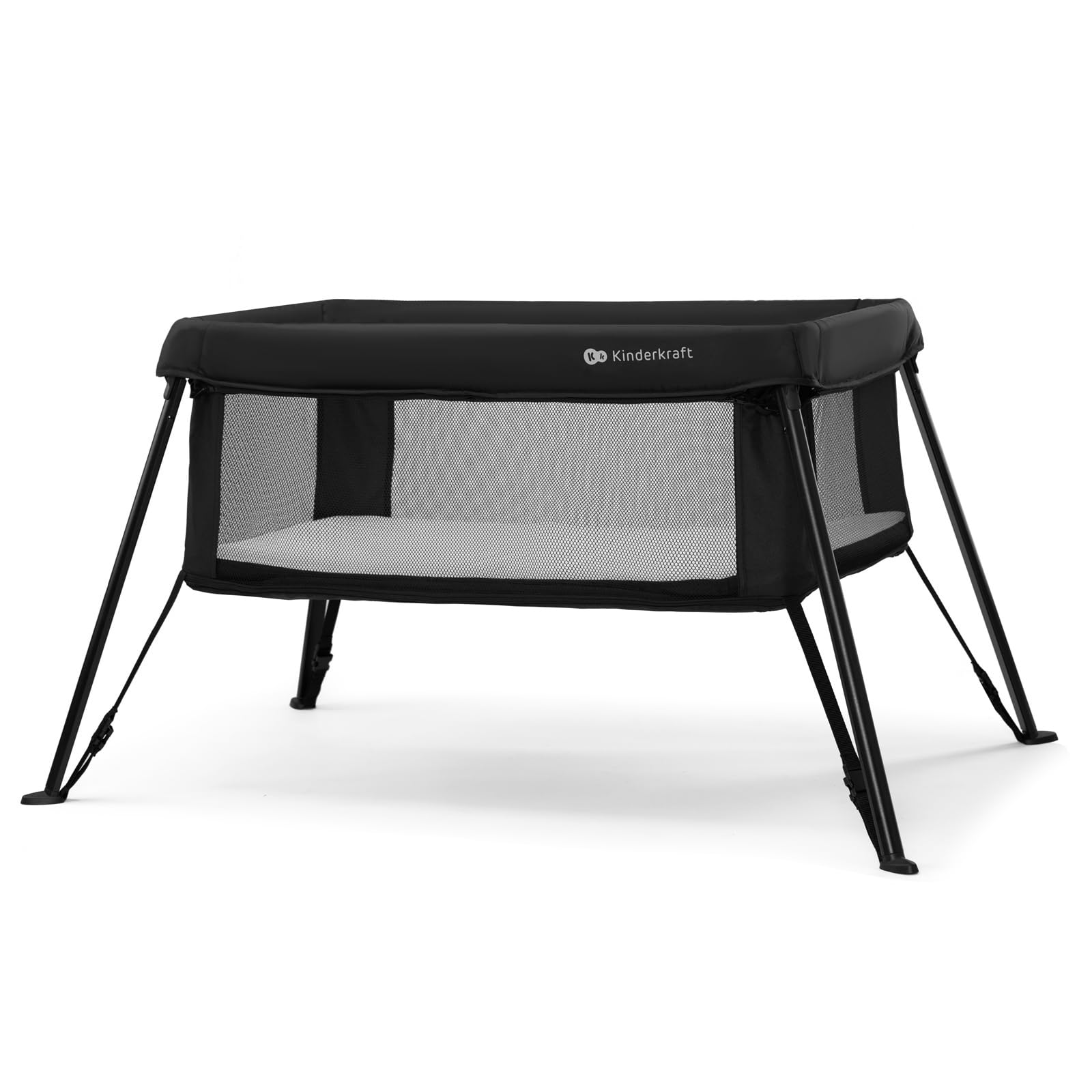 Kinderkraft Cami Lit Parapluie 3 en 1, Lit bébé avec Matelas, Noir