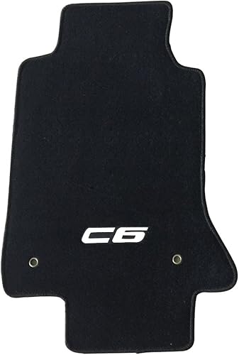 Miniatura 4 de IKON MOTORSPORTS - Alfombrillas compatibles con Chevy Corvette 2005-2013, C6 2Dr de fábrica, alfombrillas delanteras de nailon por IKON MOTORSPORTS,