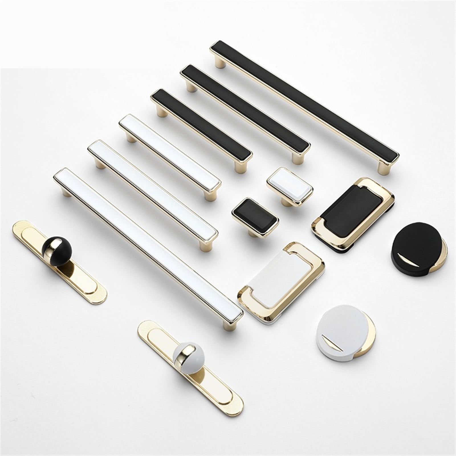 Boutons de porte coque d'armoire et poignées de meuble brossées modernes