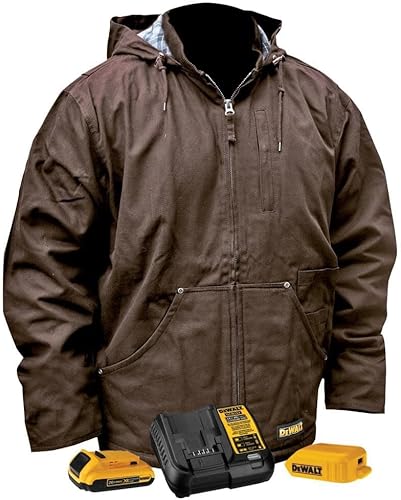 DEWALT DCHJ081 - Chaqueta tipo camisa calentada resistente con batería de 2.0Ah y cargador de tabaco, XL