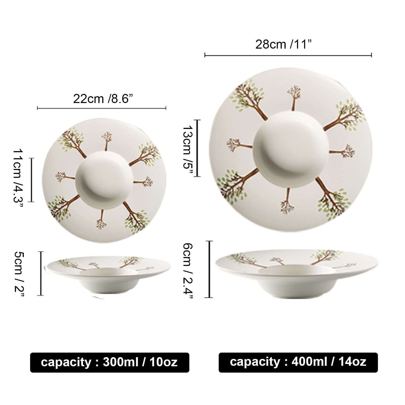 Saladier, bols à soupe, grande assiette creuse avec rebord, lot de 2, bol à pâtes en céramique avec rebord, bol à salade de service de cuisine, bol à micro-ondes allant au four-Marine-28x28x6cm ( Colo