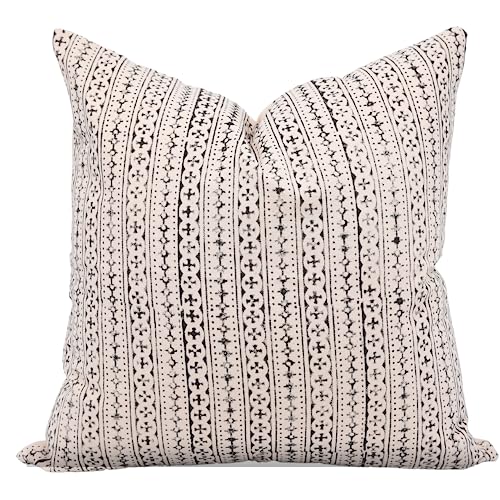 Fabritual Pillow Covers Duck Canvas Fabric 16x16 Inch Handmade Block