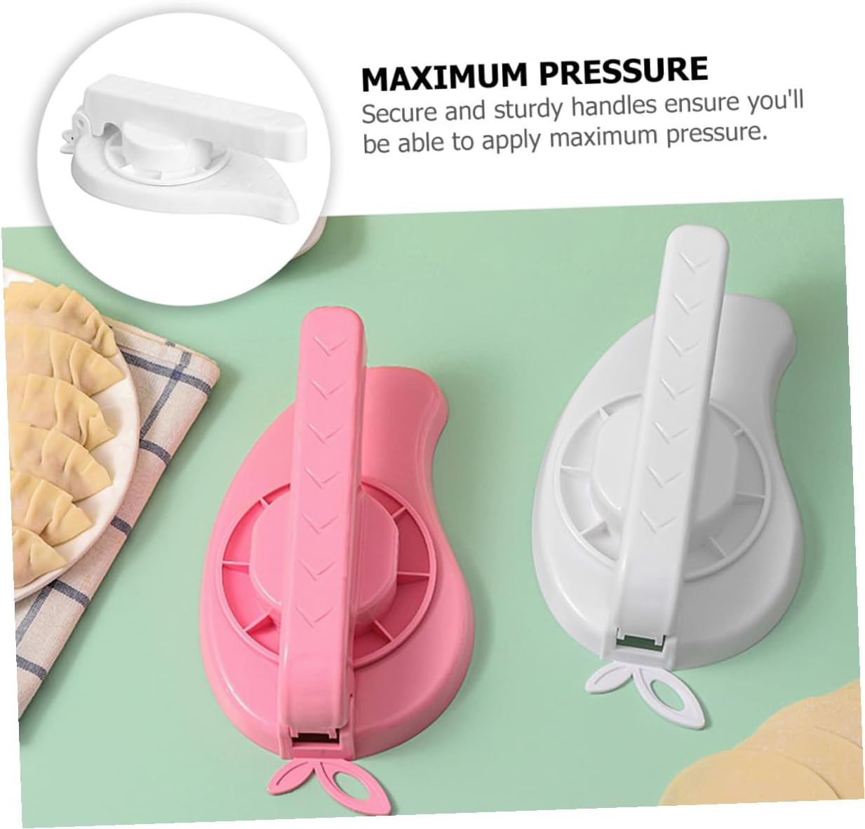 Manual Dumpling Maker Tool Efficient Pressing Device for Home Use for Making Dumpling Wrappers Practical Kitchen Tool Sturdy and Easy to Use