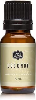 P&J Trading Fragrance Oil for Diffusers for Home - Coconut 10ml Fragrance Scents for Candle Making - Soap Making Supplies & Car Diffuser Scents