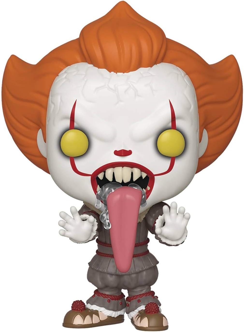 POP Stephen King's It Chapter 2 - Funhouse Pennywise with Dog Tongue Funko Vinyl Figure (Bundled with Compatible Box Protector Case), Multicolor, 3.75 inches