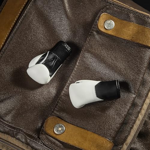 Image of Boxing Gloves Mini Finger Puppets, Knock Out Your Stress! Weird Stuff Random White Elephant Gifts, 2Pcs (White)