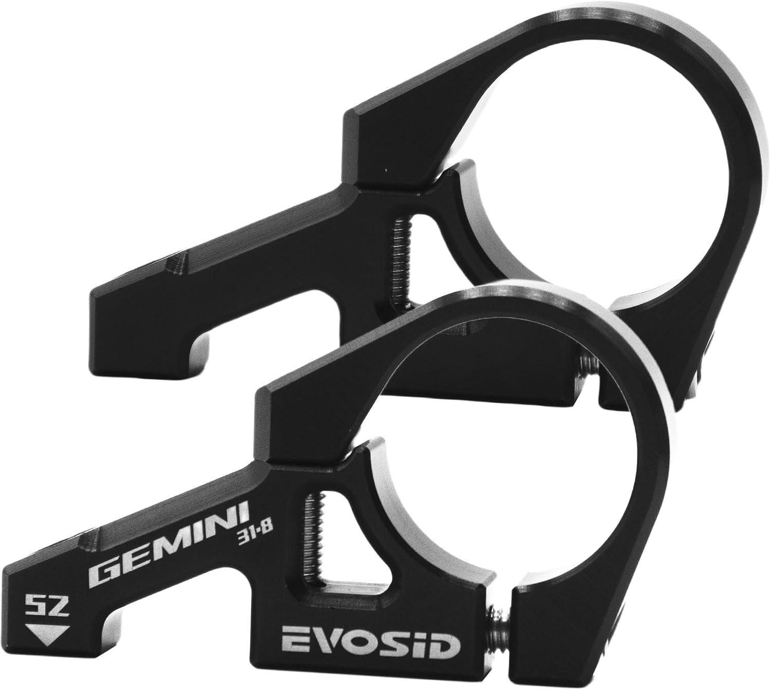 Mountain Bike Direct Mount 31.8/35mm Bar Clamp, CNC Aluminum Alloy Downhill Bicycle Direct Mount stem, 2 Pieces Lightweight Split Design for Dual Crown Forks DH/AM Motorcycle