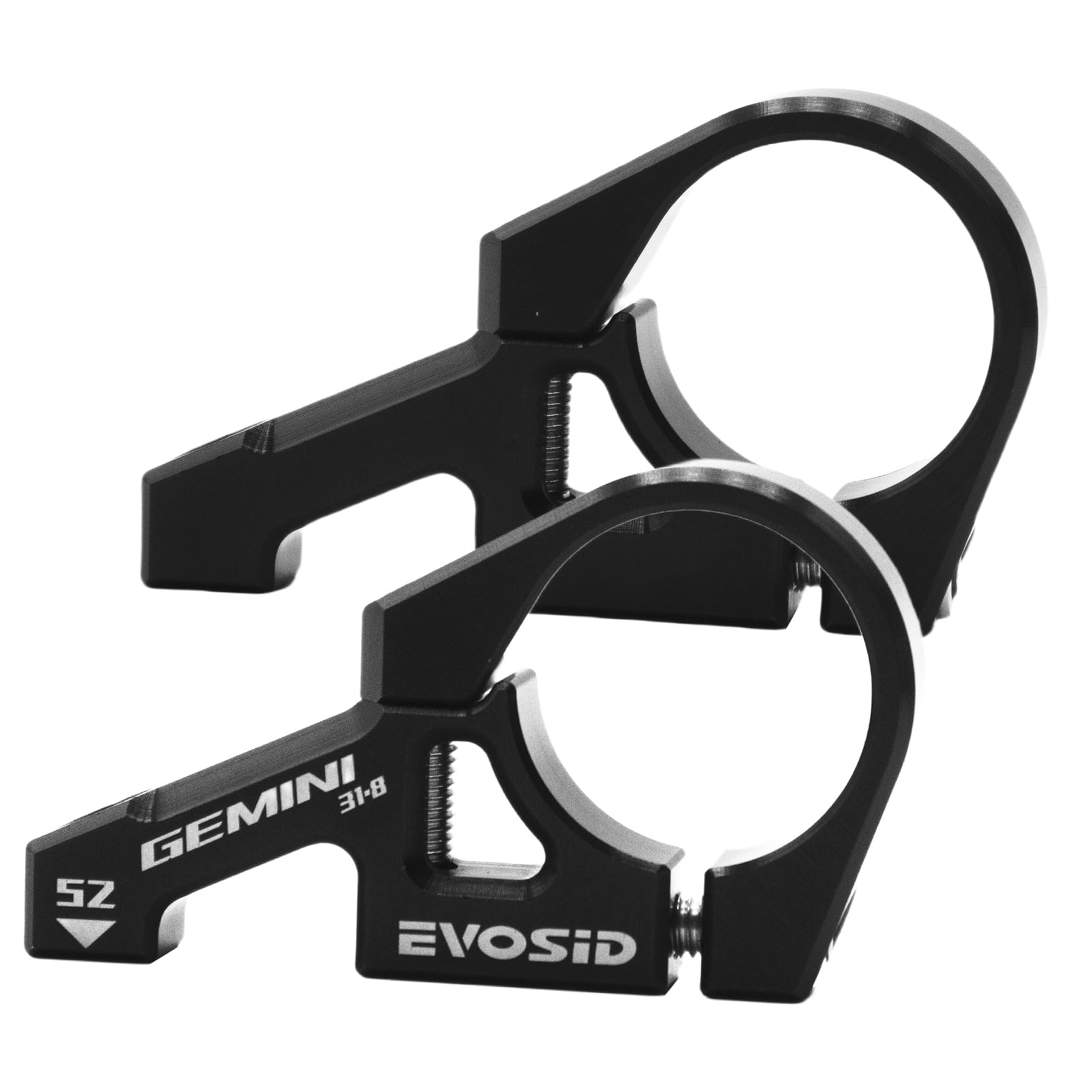 EVOSID Mountain Bike Direct Mount 31.8/35mm Bar Clamp, CNC Aluminum Alloy Downhill Bicycle Direct Mount stem, 2 Pieces Lightweight Split Design for