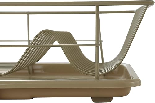 Miniatura 2 de Juego de escurridor de platos de 3 piezas que ahorra espacio organizador de cocina eficiente para un secado rápido y almacenamiento - Incluye