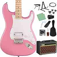 Amazon | Squier by Fender SONIC STRATOCASTER HT Flash Pink