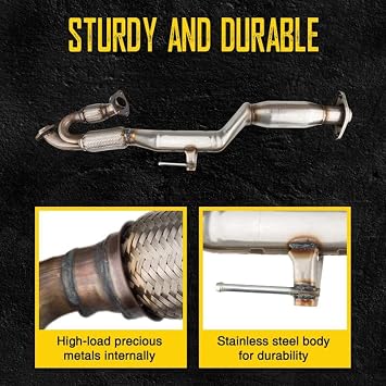 Industrial Grade Stainless Steel Catalytic Converter Replacement for Pathfinder 2013-2019, Flexible Tube & Catalytic Converter #15H41189, 1pcs (Compatible