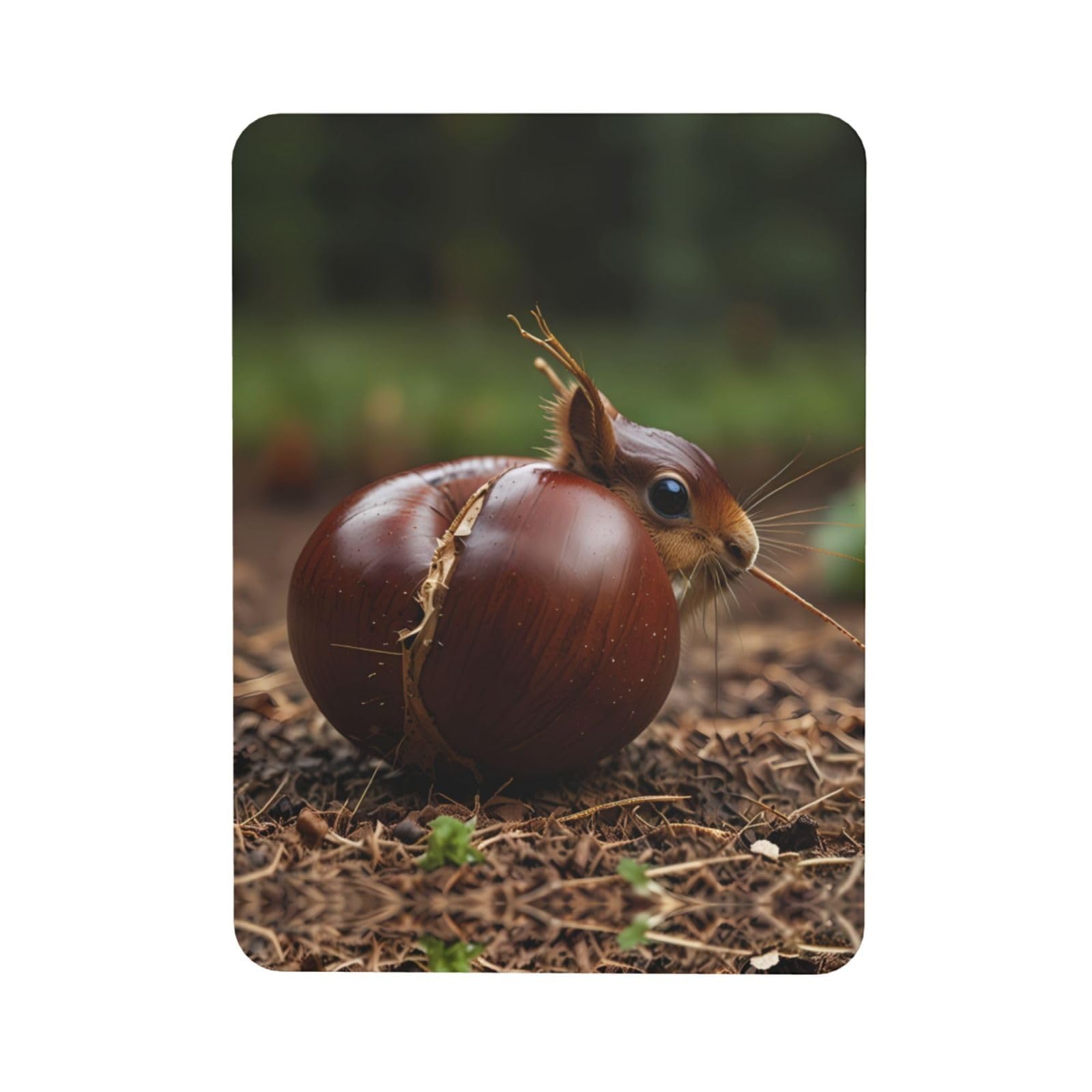 Chestnut Soft Magnetic Refrigerator Magnets with Creative Printing, Decorative Magnetic Stickers