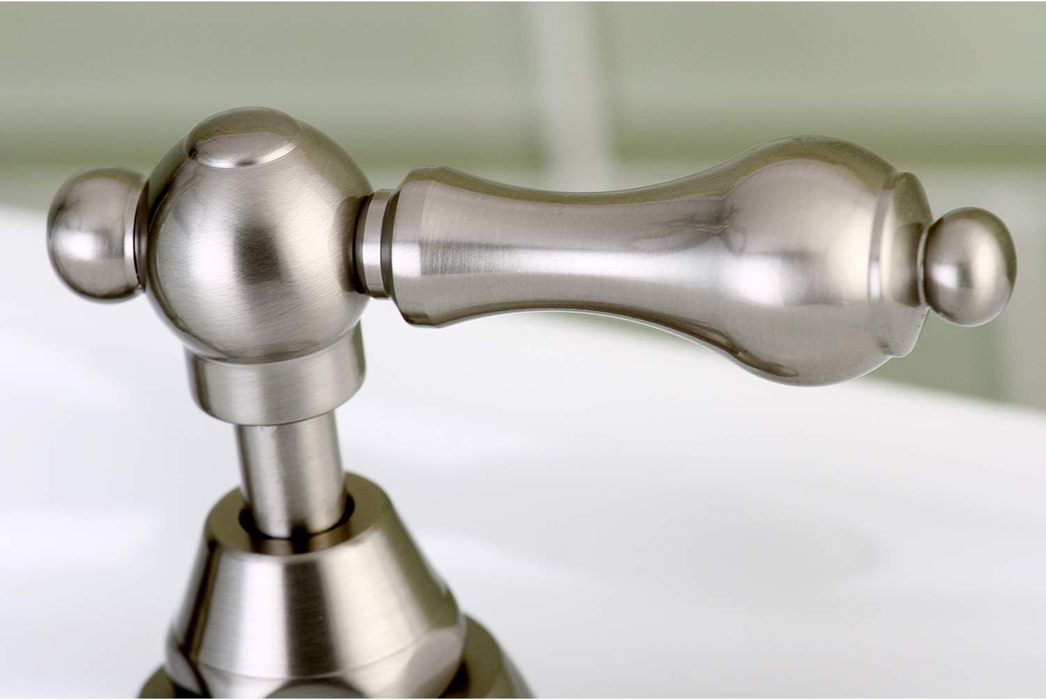 Kingston Brass KS7978AL English Country Lavatory Faucet Pop-Up, Brushed Nickel