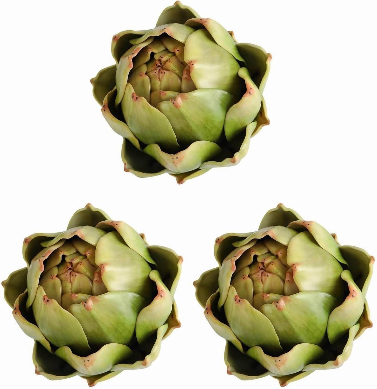 GiftHow Large Green Artificial Artichokes Fake Fruits and