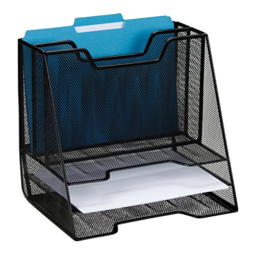 Rolodex Mesh Collection Stacking Sorter, 5-Section, Combination Sorter, Standard Packaging