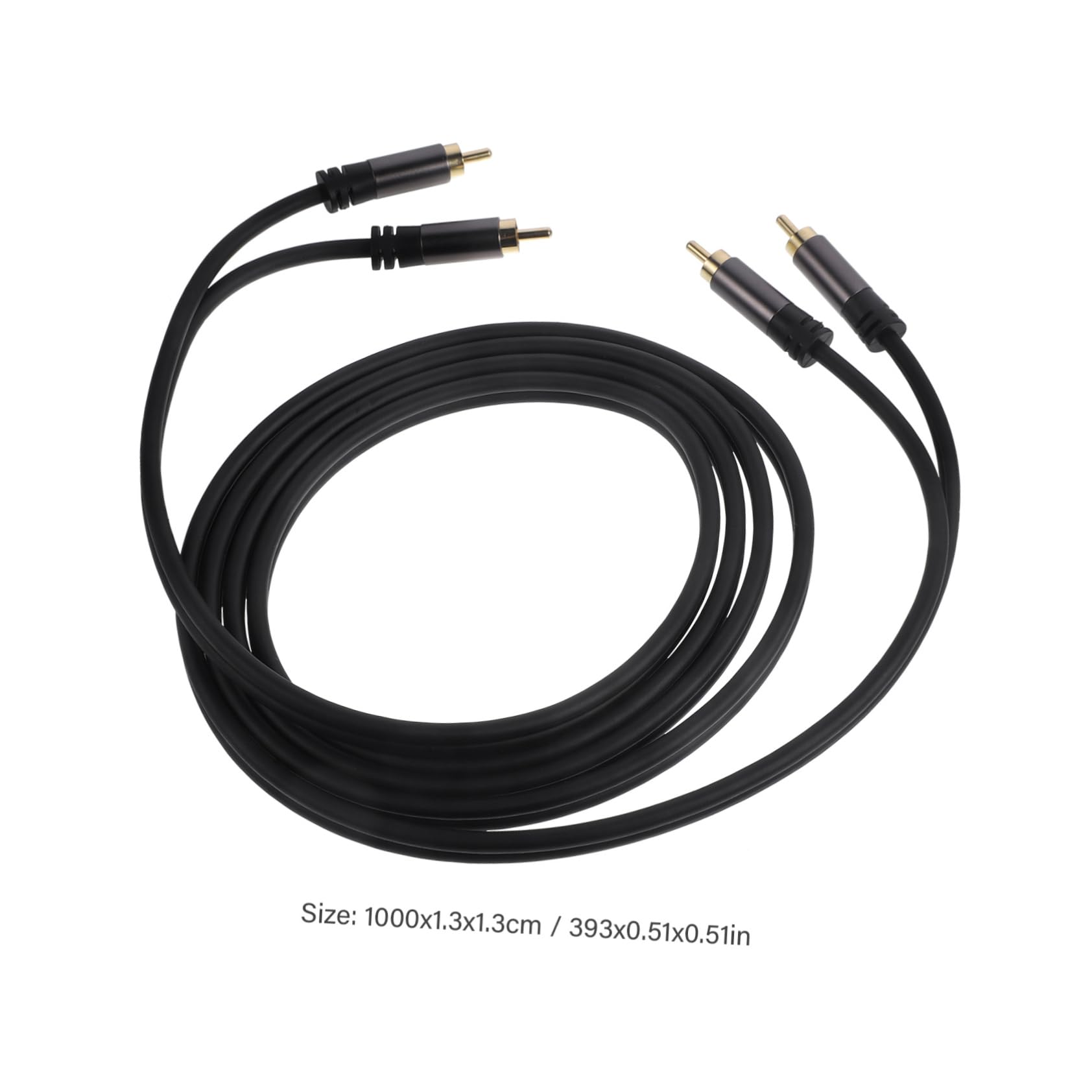 HONMEET to Audio Cable Dual Cord for Subwoofer Tv Reliable Signal Transmission Stylish Design for Home Audio Setup