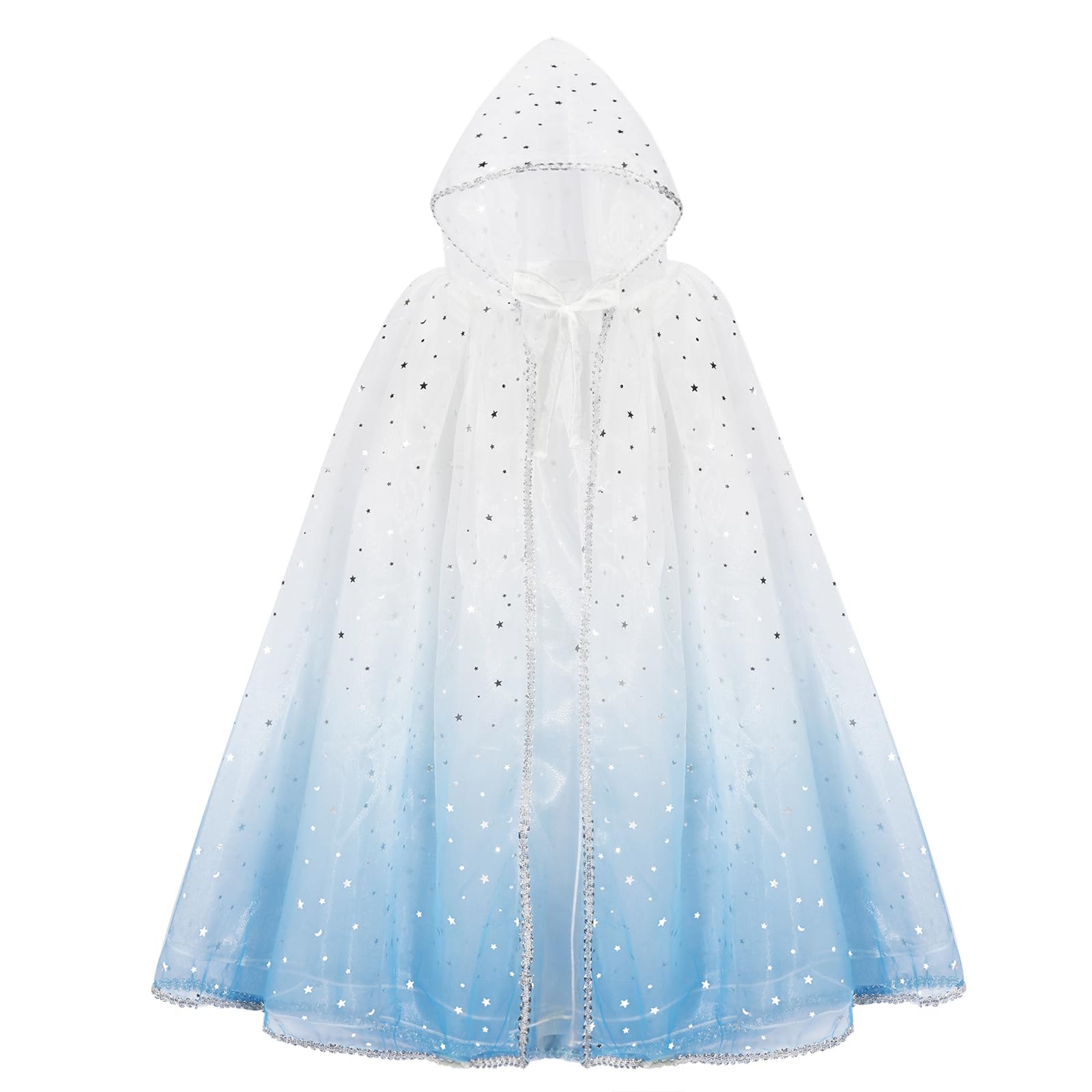 PHOGARY Princess Cape Cloak Princess Hooded Cape, Fancy Dress Halloween Costume Birthday Party Cosplay Dress Up for Girls