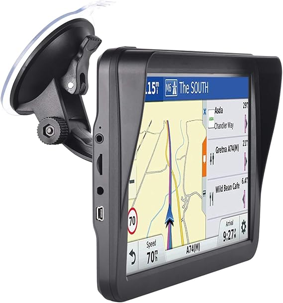 9 GPS Navigator for Car Truck RV, 2026 Latest Map GPS for Car with Free Lifetime Updates, Voice Guidance, Speed Alerts, Custom Routing, HD Touchscreen(Black)