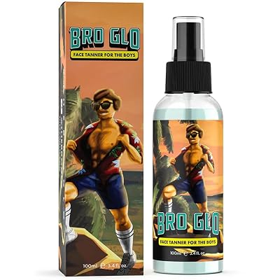 Self Tanner for The Boys - Quick Application Foam Mousse - Easy Sunless Tan For Your Face - Oil Free Water Based for Faster Skin Drying - Natural Sun