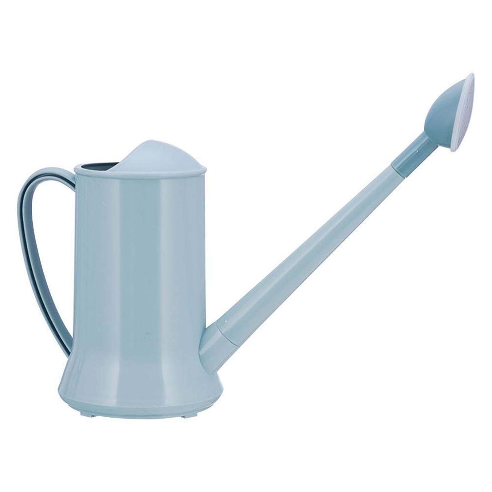 Esta regadera de Exterior, regadera de plástico de 2 litros para jardinería, aspersor de riego doméstico con Boquilla Larga Grande, Maceta de riego Retro (Azul)