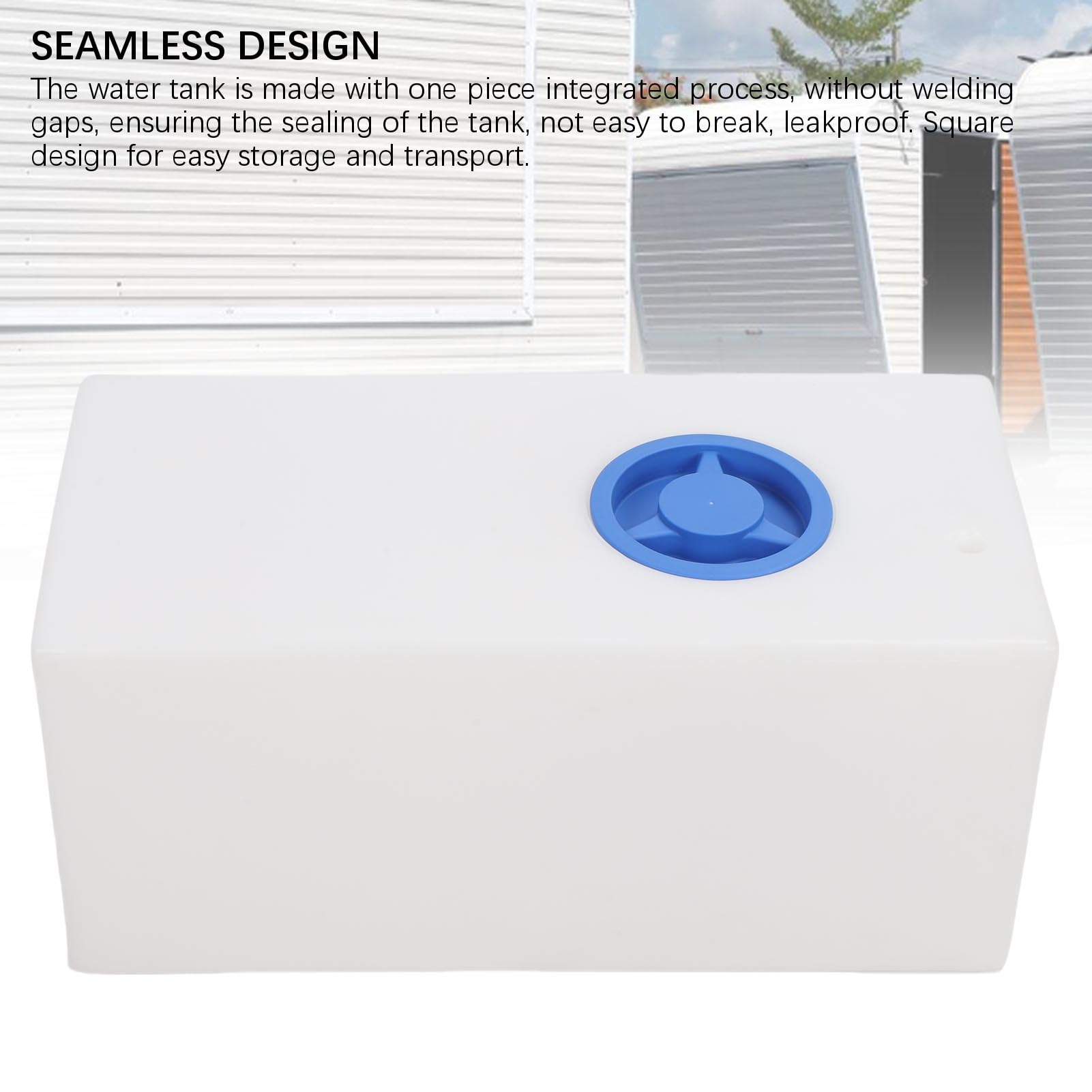 RiToEasysports Tanque de Agua, LLDPE Grado Alimenticio Almacenamiento 16 Galones para Vehículos Recreativos, Marino, Remolques y Campamento for Familias, Aventureros y Viajeros