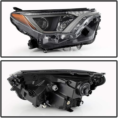 Miniatura 2 de ACANII - Para [halógeno de fábrica] 2016 2017 2018 Toyota RAV4 RAV-4 proyector faro delantero montaje - lado del pasajero