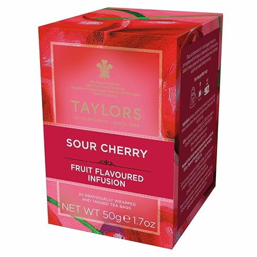 Taylors of Harrogate té verde hibisco blanco y melocotón, 20 bolsas de té (paquete de 3)