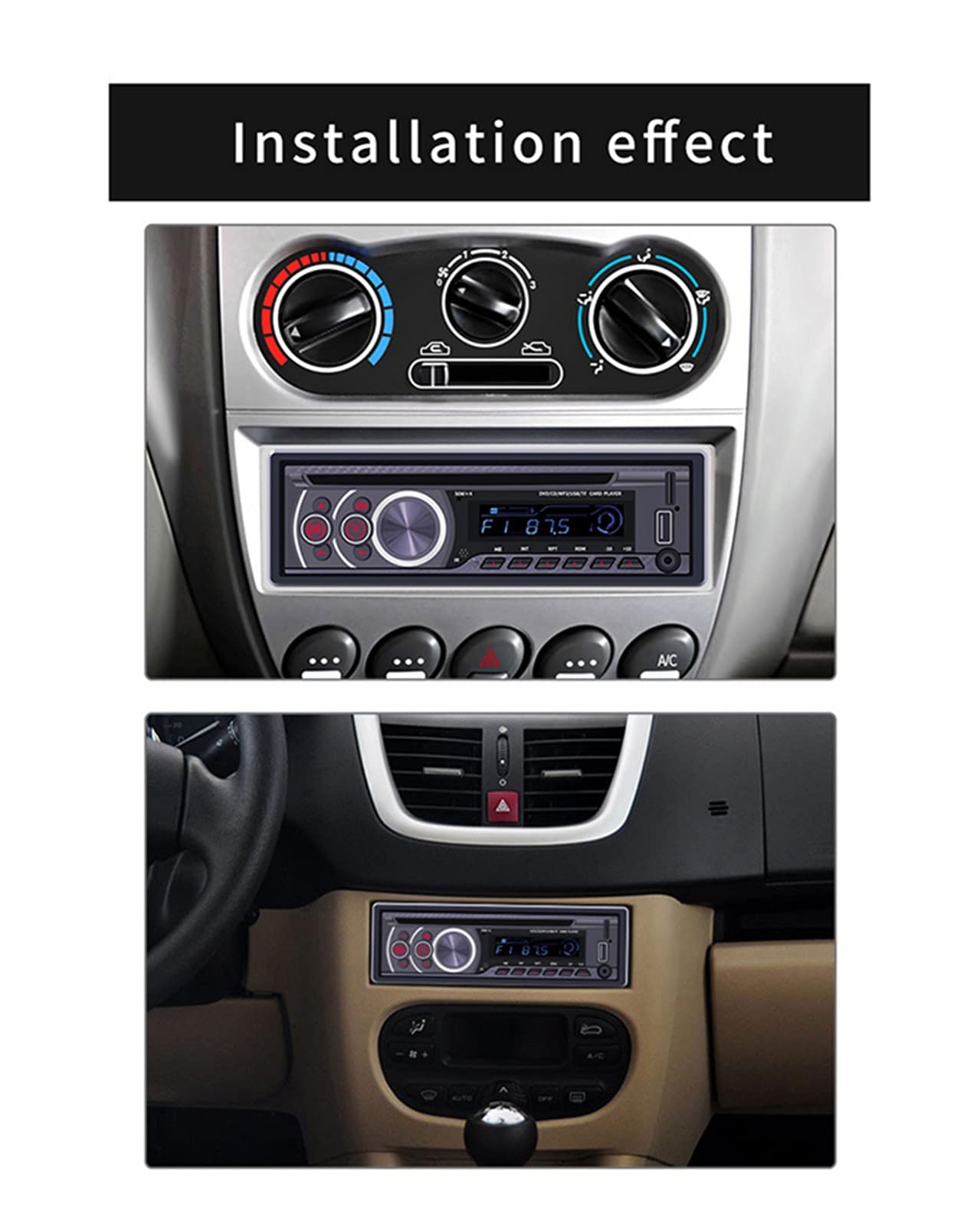 Amazon | カーラジオカーステレオ CD プレーヤー - Din Bluetooth