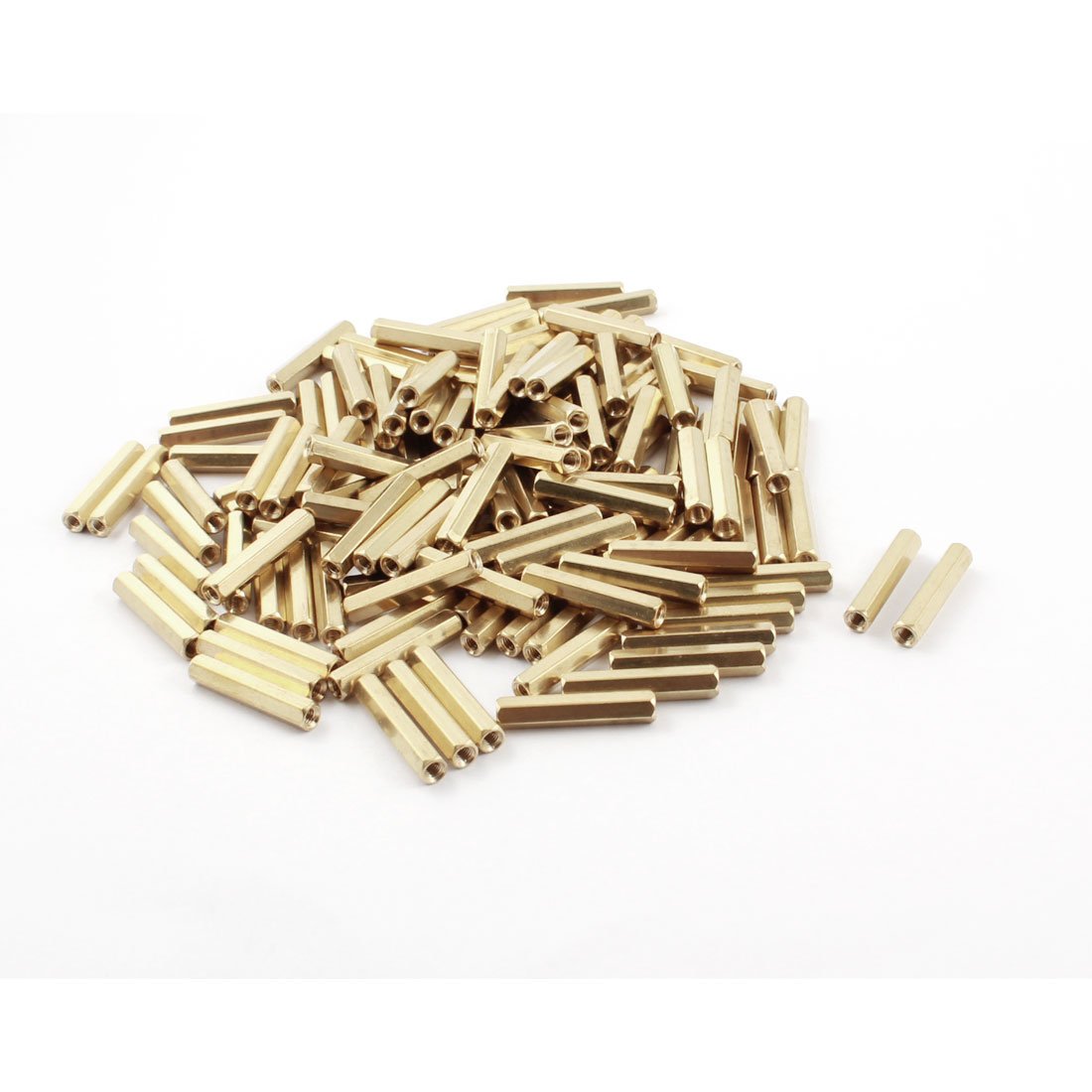 Generic a14073000ux0066 120 Piece M3 x 25 mm Dual Ends Brass Pillar PCB Standoff Hexagonal Spacer-image-39