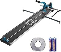 VEVOR 48-Inch Manual Tile Cutter for Porcelain Ceramic Tiles - Infrared Guide, Tungsten Carbide Wheel, Stable Anti-Skid Base for Pros & DIYers