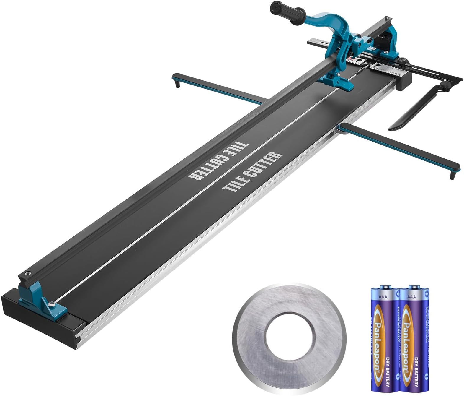 VEVOR Manual Tile Cutter, 1200mm, Porcelain Ceramic Tile Cutter with Tungsten Carbide Cutting Wheel, Infrared Positioning, Anti-Skid Feet, Durable Rails for Professional Installers or Beginners