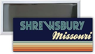 Shrewsbury Missouri Souvenir 4.75x2-Inch Rectangle Fridge Magnet Retro Design
