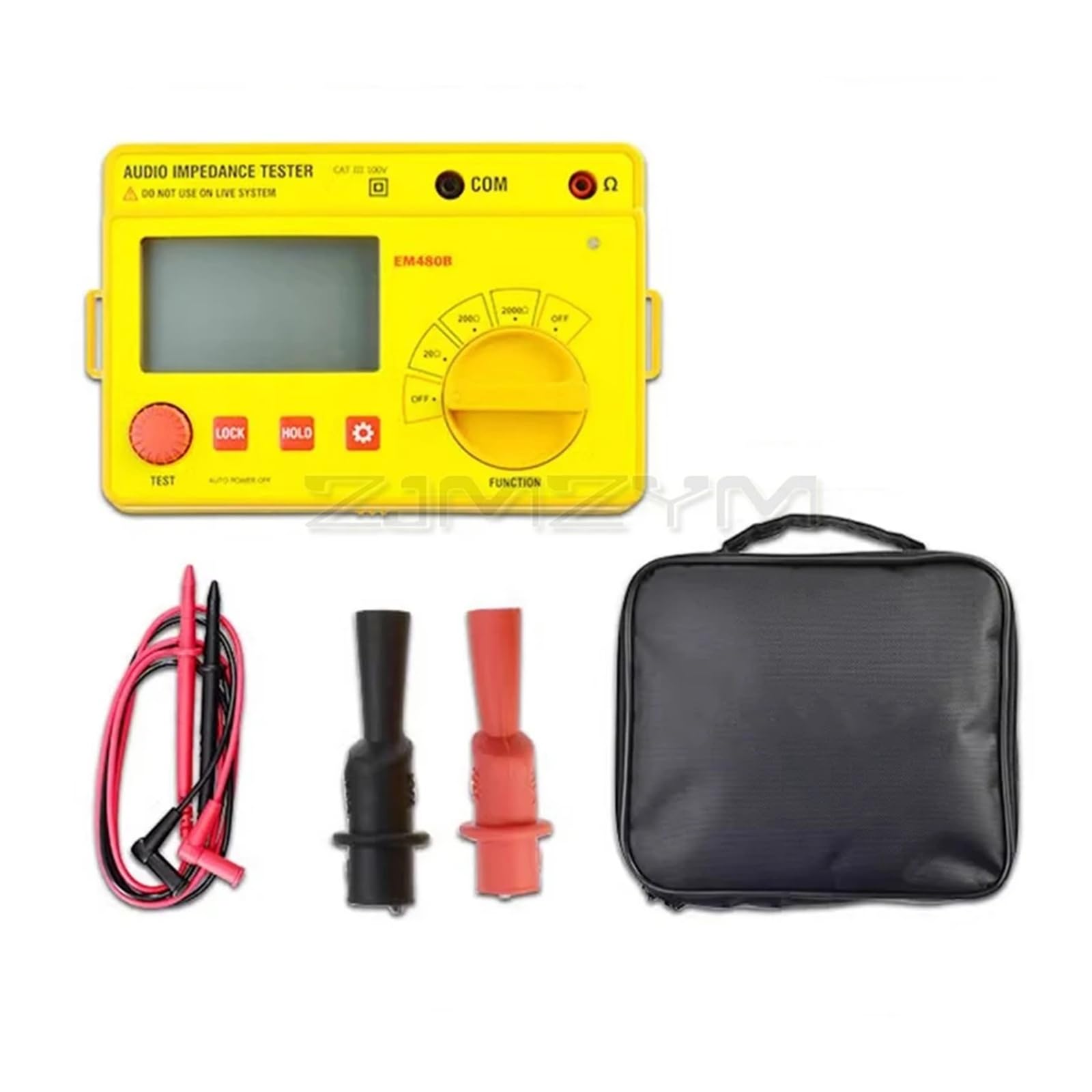 Misuratore di impedenza audio digitale EM480B, gamma di test da 20Ω a 2000Ω, misuratore di resistenza, mantenimento dei dati Ampiamente applicabile