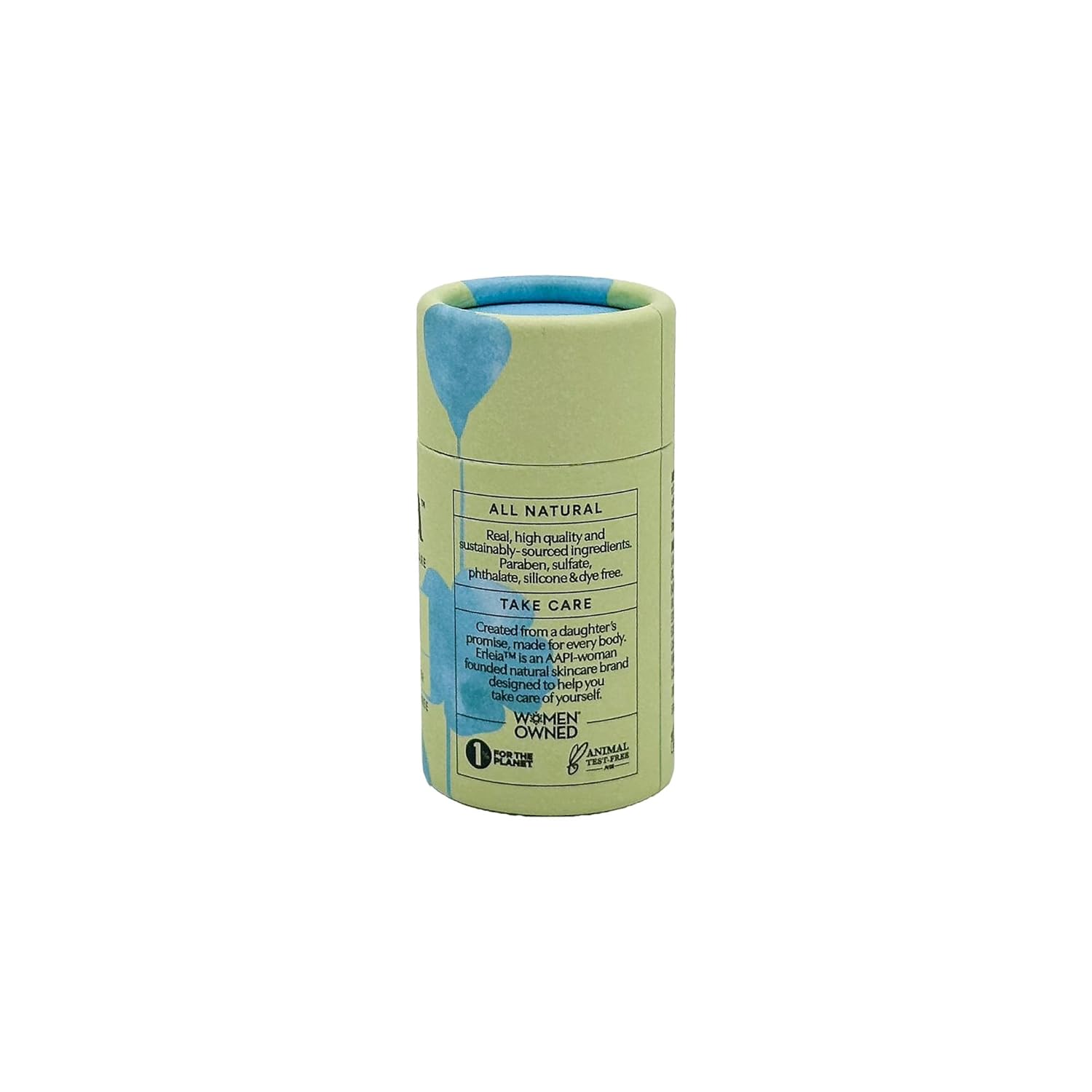 Erleia Solid Face Balm, Anti-Aging Facial Moisturizer, Vegan Cruelty-Free Plastic-Free, Travel-Friendly Skincare, Sustainably Sourced Ingredients