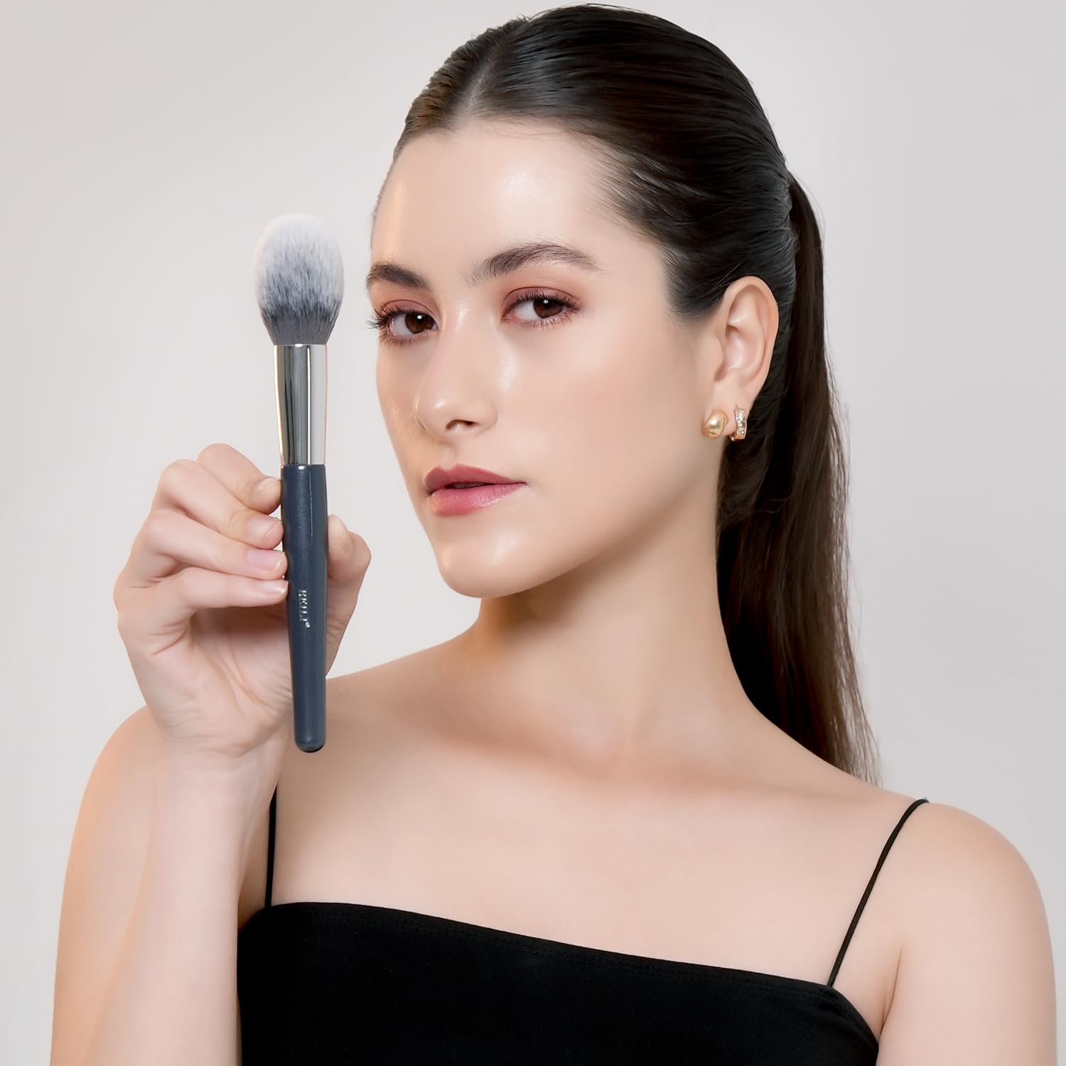 BEILI Brochas de Maquillaje,15 PCS Set de Brochas de Maquillaje Veganas,Base en Polvo Sombra de Ojos Mezcla Corrector Juego de Brochas para Pliegues Pinceles para Delineador de Cejas