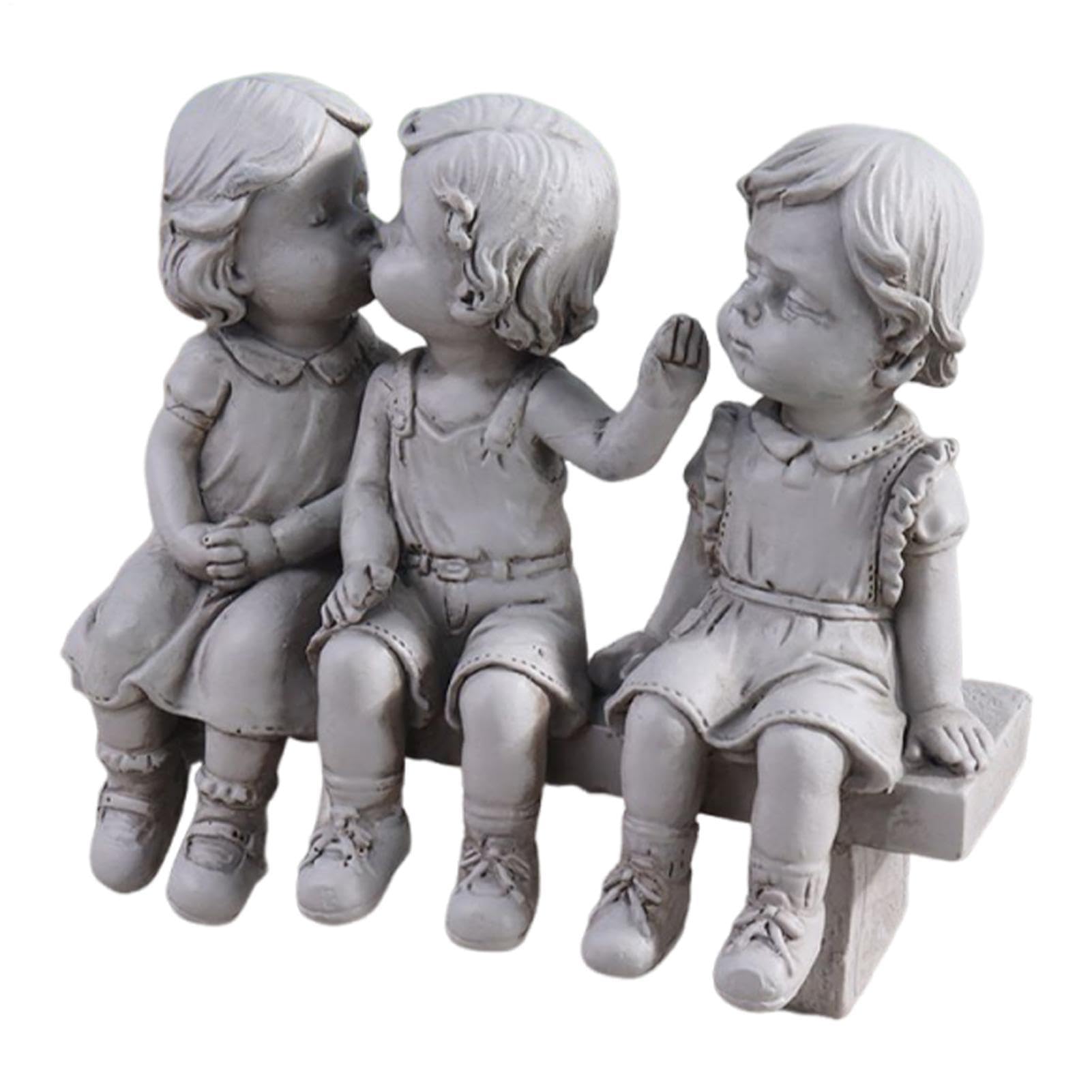Cadeau d'anniversaire statue de jardin First Kiss romantique