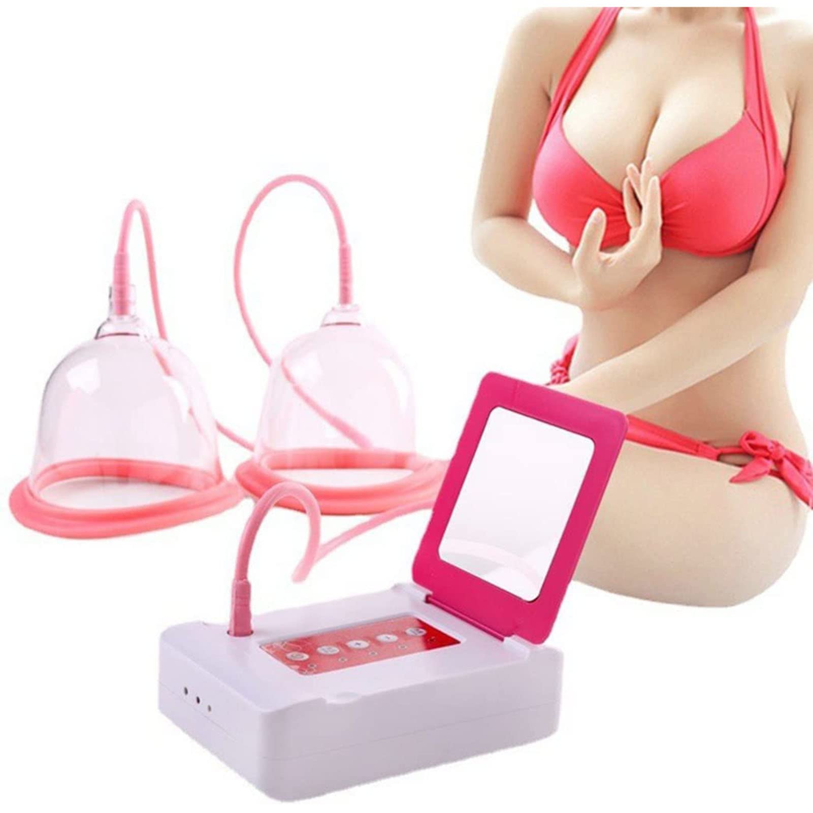 GNbow Electric Breast Massager, Anti-Sagging Firming Breast Blood Circulation, Bust Lift Enhancer Massager Machine Home Breast Care Device for Breast Enlarger Skin Tightening