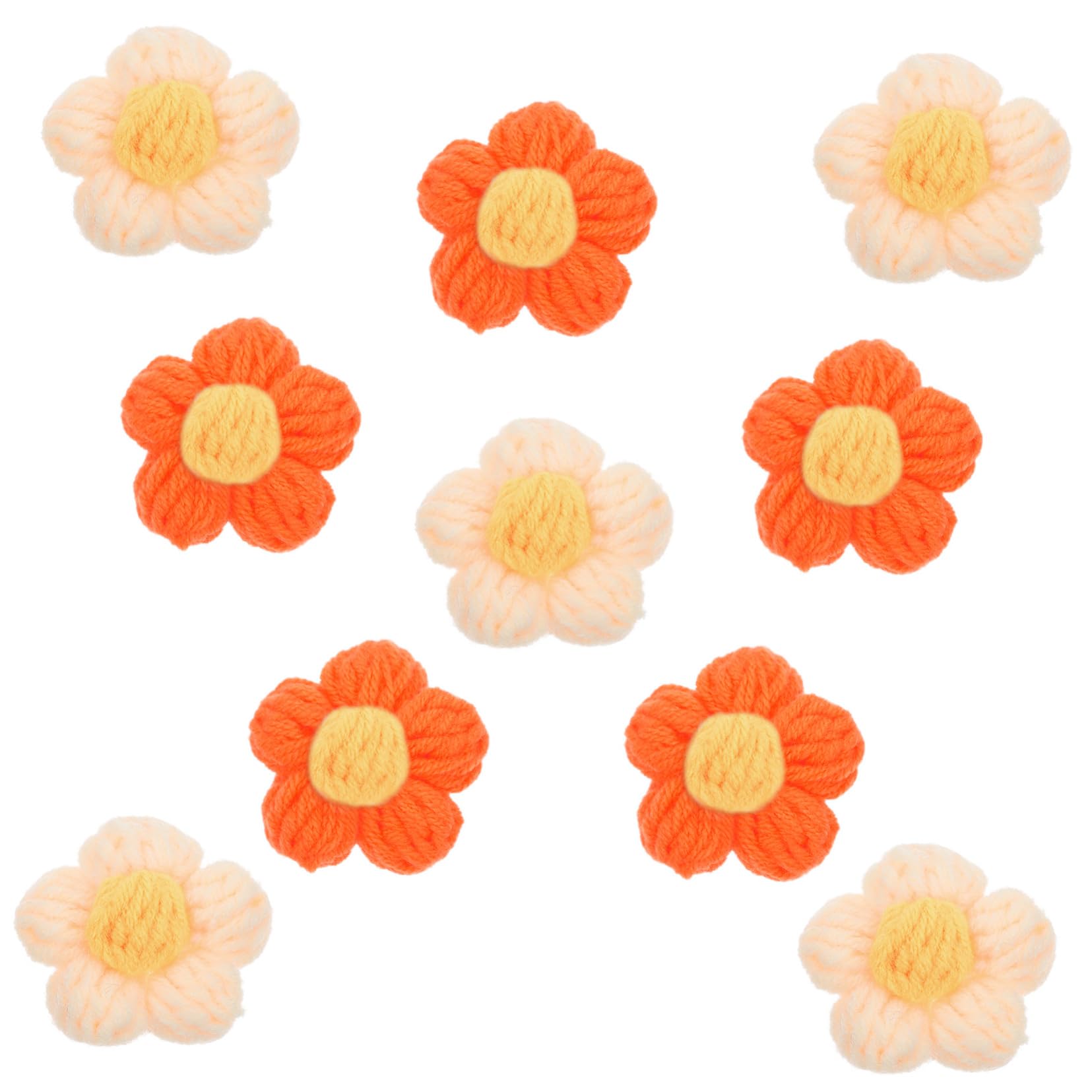 10 broches fleurs bouffantes pour loisirs créatifs et customisation mode
