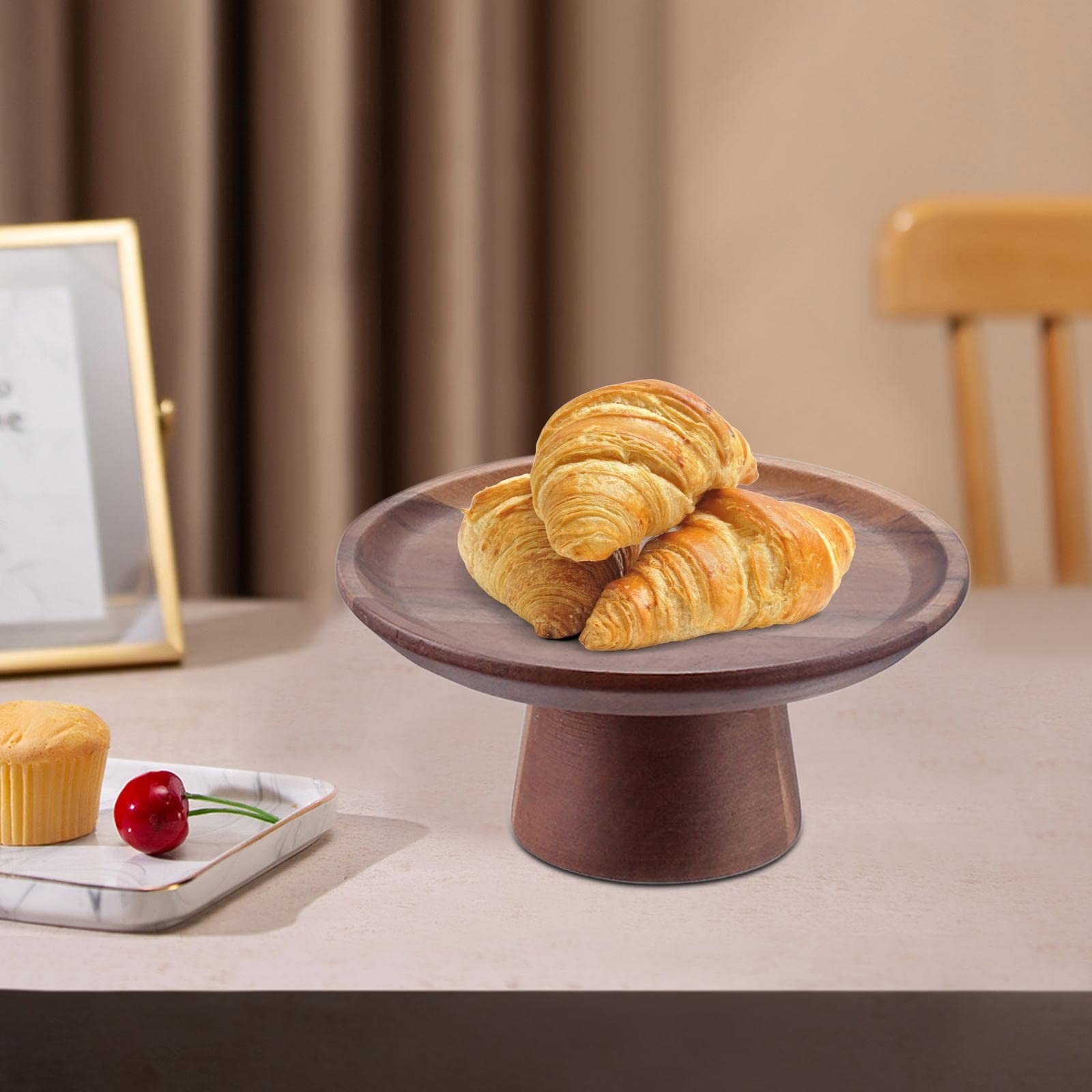Lot de 3 présentoirs à gâteaux en bois pour tartes de table de mariage S
